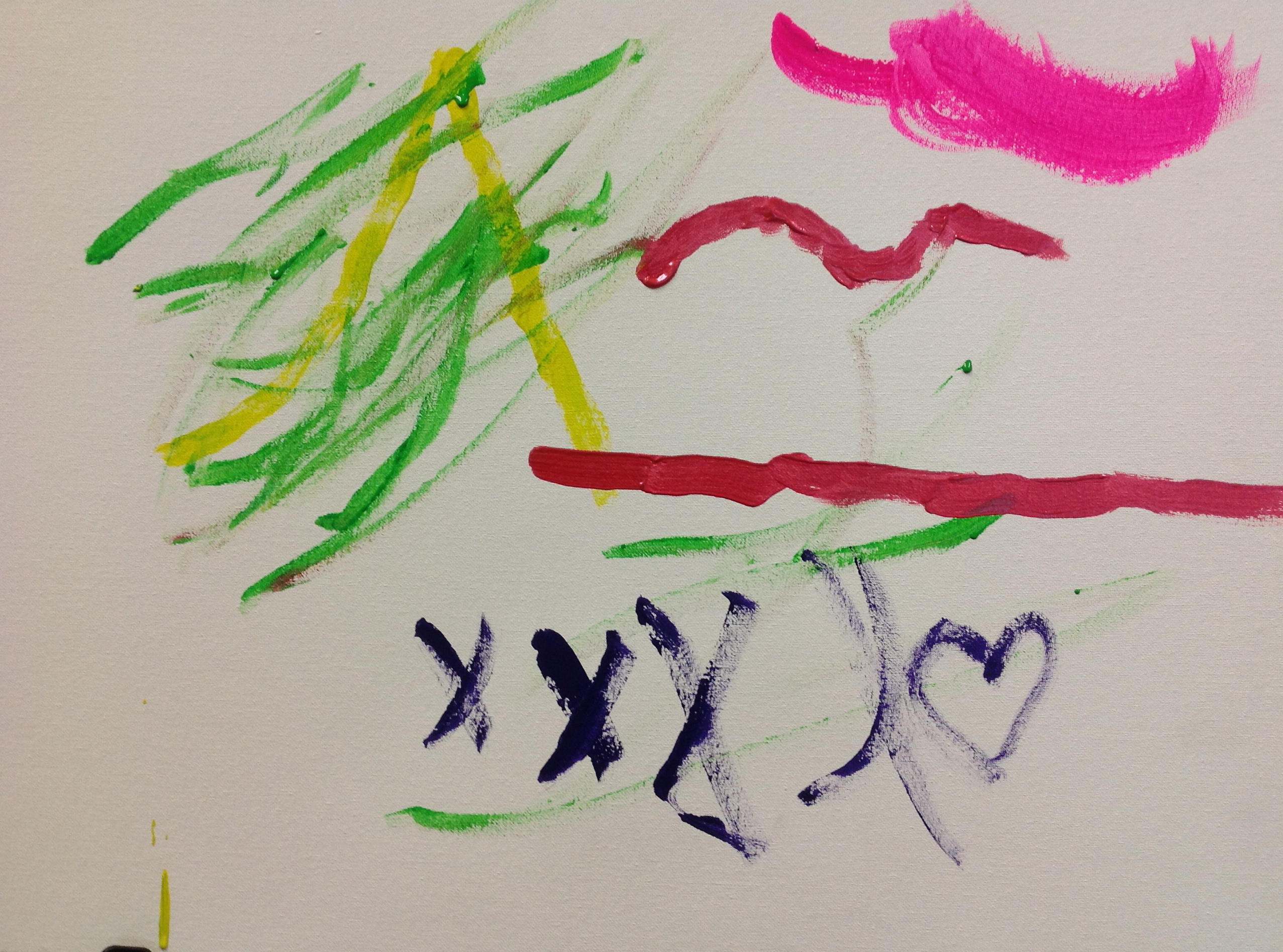 Painting created collaboratively by participants in Upstream Arts' “The Art of Relationships”