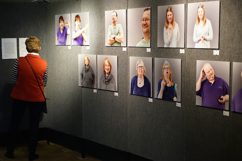 Upstream Arts photo exhibition created by adult participants